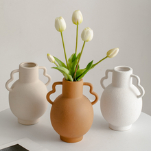 デスクトップ装飾磁器の花瓶の容器フラワーアレンジメントセラミック花瓶