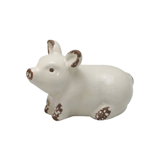 セラミック赤豚黄豚と白豚の装飾品