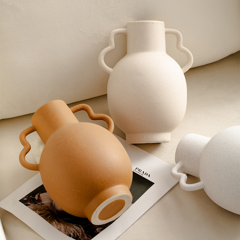 デスクトップ装飾磁器の花瓶の容器フラワーアレンジメントセラミック花瓶