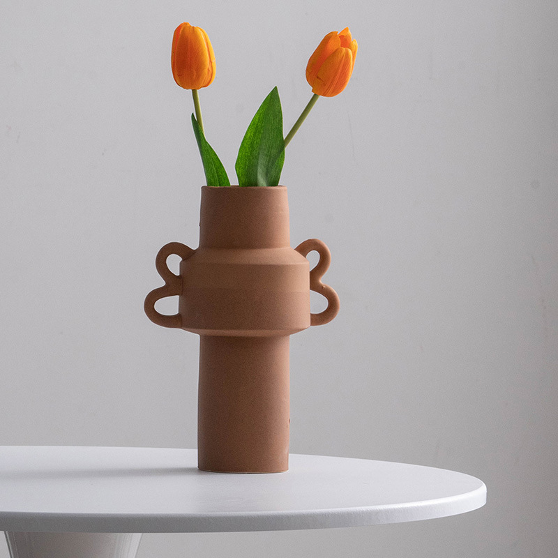 セラミック花瓶の家の装飾色グレーズ磁器の花瓶