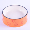 ベラ専用ピンクセラミックペットフィーダーセラミックドッグボウル