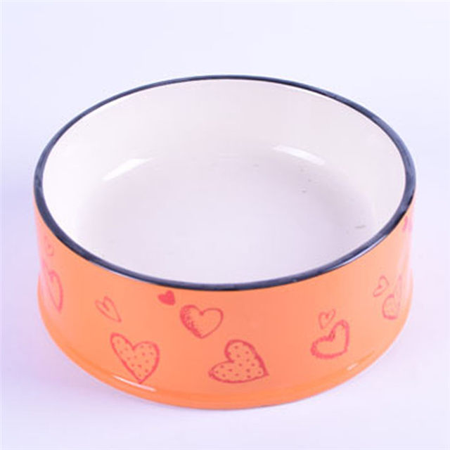 ベラ専用ピンクセラミックペットフィーダーセラミックドッグボウル