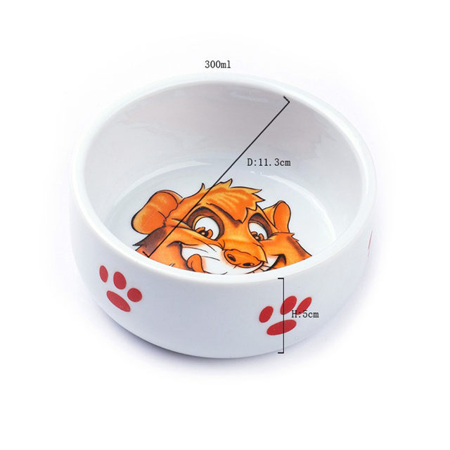 貴重なペットの犬セラミックペットフィーダーホワイトセラミックペットフード器具アイアンクレードルブラケットセラミックドッグボウル