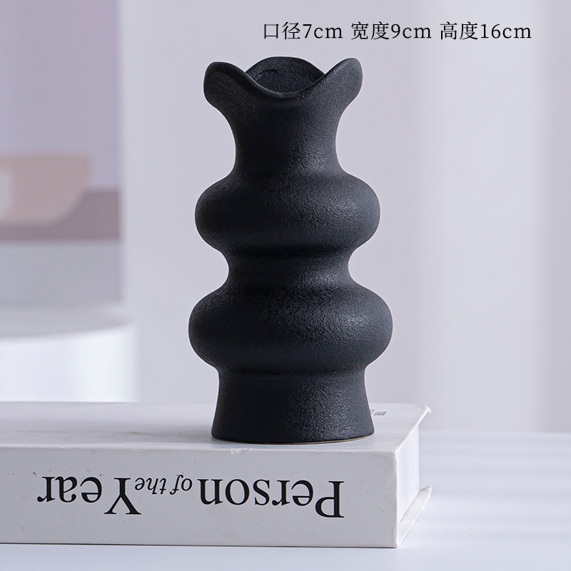 花の配置用のデスクトップ装飾コンテナセラミック磁器の花瓶