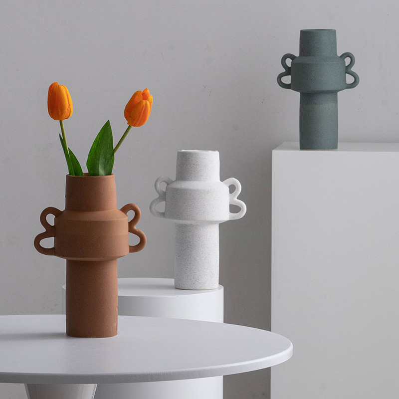 セラミック花瓶の家の装飾色グレーズ磁器の花瓶