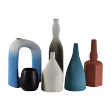 ホームデコレーションノルディックモダン素朴なモダンな装飾メーカー卸売セラミック花瓶フラワーセラミック花瓶