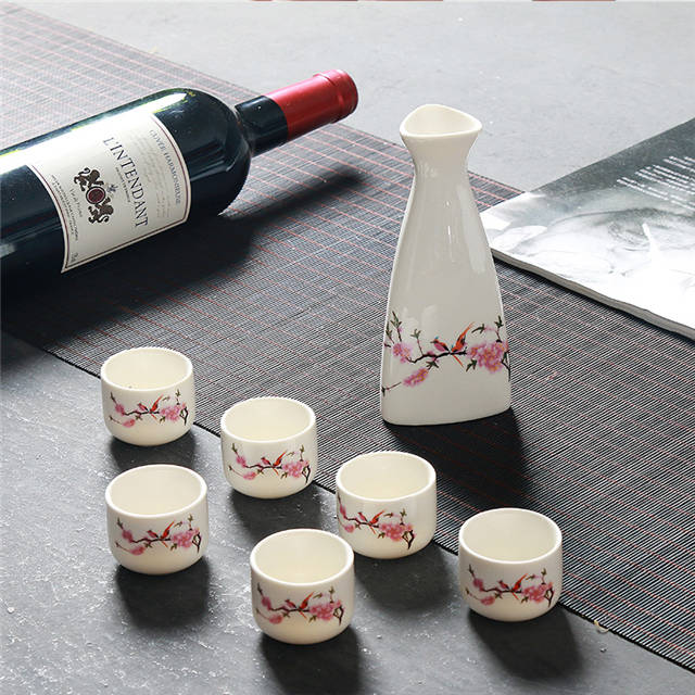 セラミック酒ワインセット磁器のワインポットワインカップ