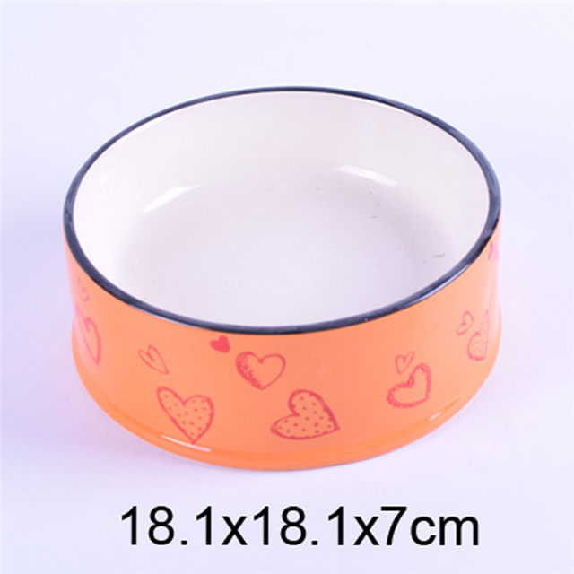 ベラ専用ピンクセラミックペットフィーダーセラミックドッグボウル