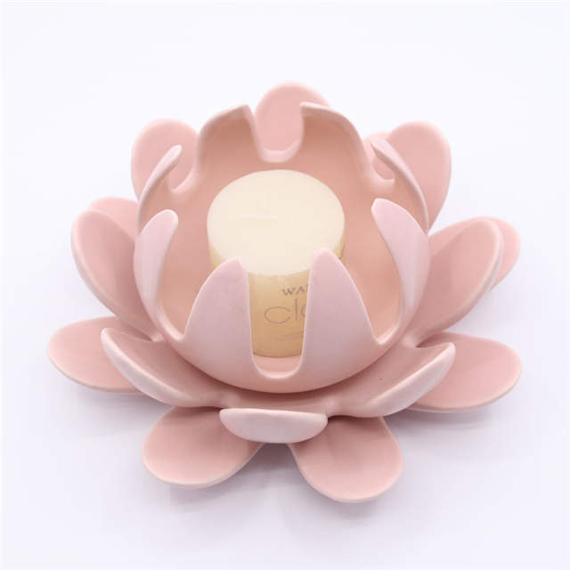 さまざまな花のスタイル別の色の磁器像手作り工芸品置物セラミックフラワーキャンドルホルダー
