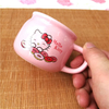 白いセラミックカップ猫ロゴデザートセラミックアイスクリームボウルセラミックアイスクリームカップ