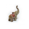 セラミック象が赤ちゃん象を引っ張るセラミック大きな象の像セラミック動物の装飾品