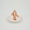 キリン像の結婚式の装飾ギフトジュエリートレイ小物入れセラミックリングホルダージュエリー