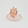 ピンクのユニコーンスタイルの家の装飾のギフトの装身具トレイセラミック結婚指輪ホルダージュエリーディスプレイトレイ