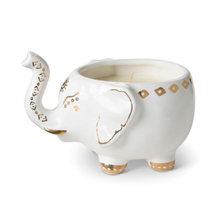 ゴールドパターンセラミックミニチュア赤ちゃん象キャンドルカップ