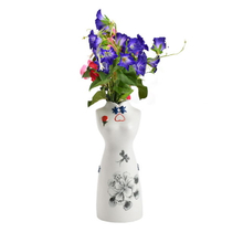 OEM純粋な手塗りの女性の特徴家の装飾装飾花磁器現代セラミック結婚式の花瓶