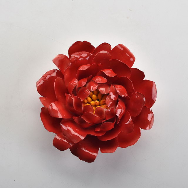 ウェディングギフトの家の装飾結婚式の装飾磁器の花の置物像セラミックフラワー