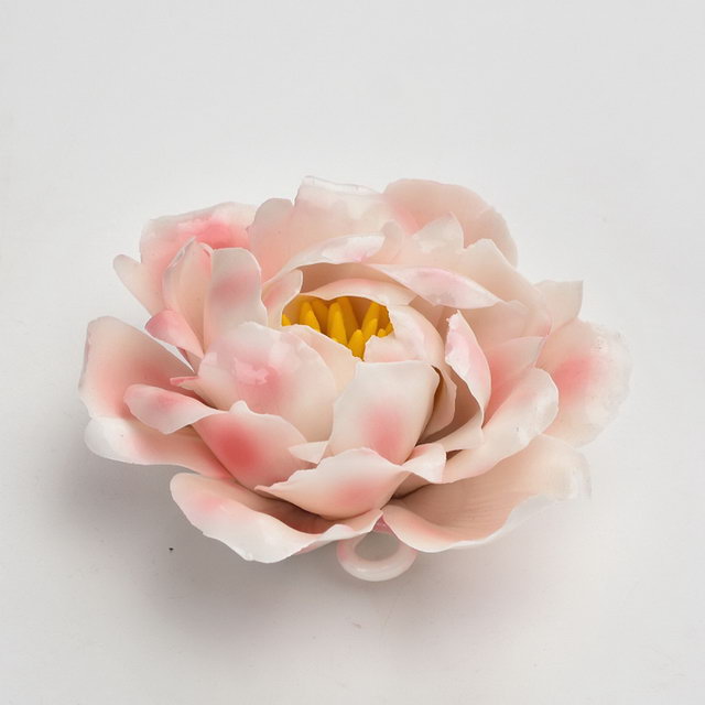 ホット販売家の装飾結婚式の装飾磁器の花の置物像セラミック花