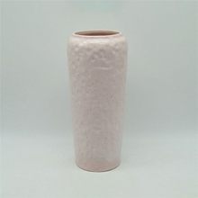 家の装飾の装飾卓上セラミック花瓶デスクトップ装飾多面体ピンク背の高いタイプのセラミック花瓶