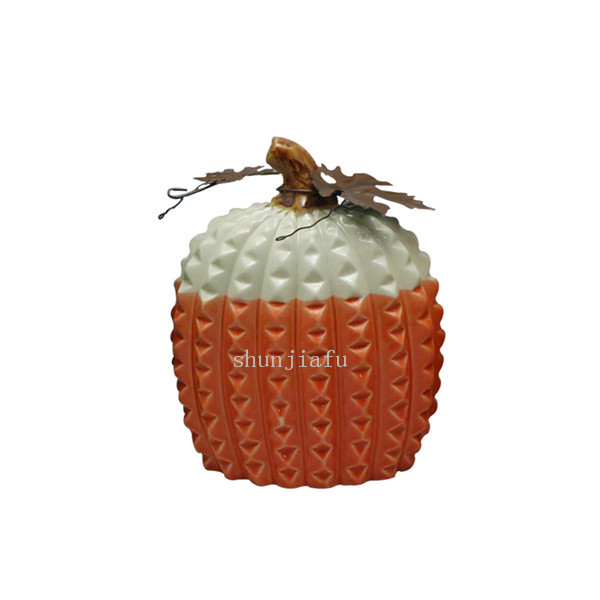 3個セット銀色のセラミックカボチャの外側の銀色のPセラミックumpkin装飾