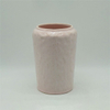 家の装飾の装飾卓上セラミック花瓶デスクトップ装飾多面体症ピンクの立方体セラミック花瓶