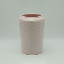 家の装飾の装飾卓上セラミック花瓶デスクトップ装飾多面体症ピンクの立方体セラミック花瓶