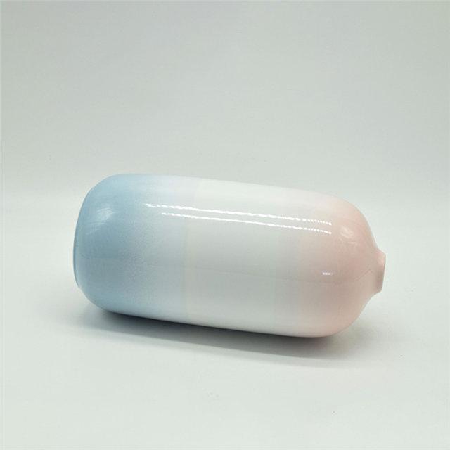 家の装飾の装飾卓上セラミック花瓶デスクトップ装飾多面体青と赤のセラミック花瓶