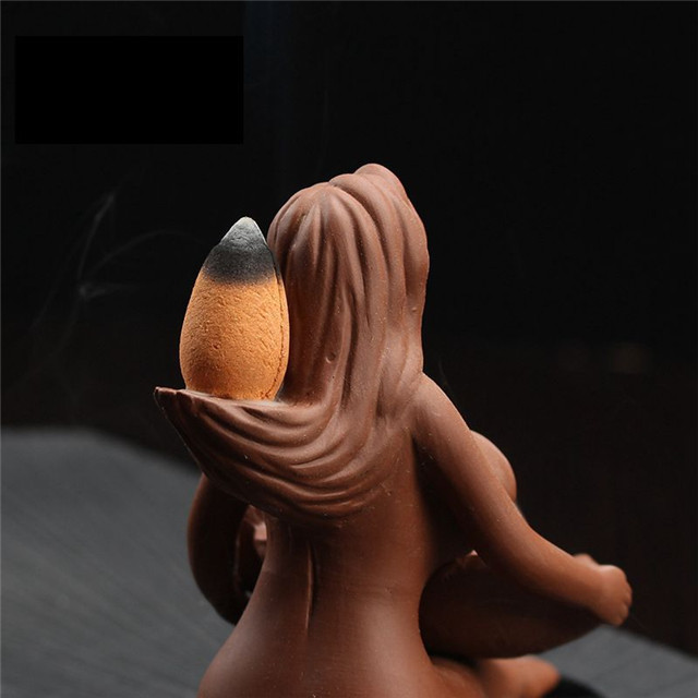 セラミックの女神保持プレート流れる香りセラミック逆流香炉