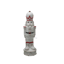 セラミックの素敵なサンタクロースの瓶や家族のクリスマスの装飾マットホワイトクリスマスロボット