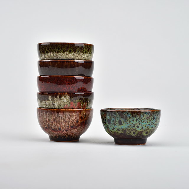 ファッショナブルな可変釉薬異なる色の選択カスタム印刷されたデザートフルーツサラダボウルセラミック